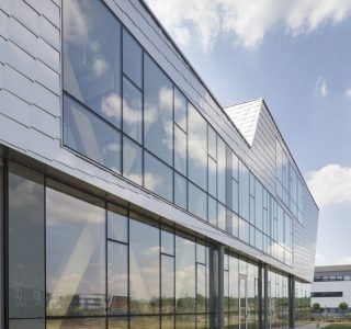 Habillage façade en aluminium (Alucobond)