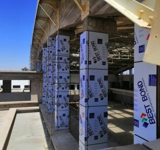 Habillage du magasin en Alucobond