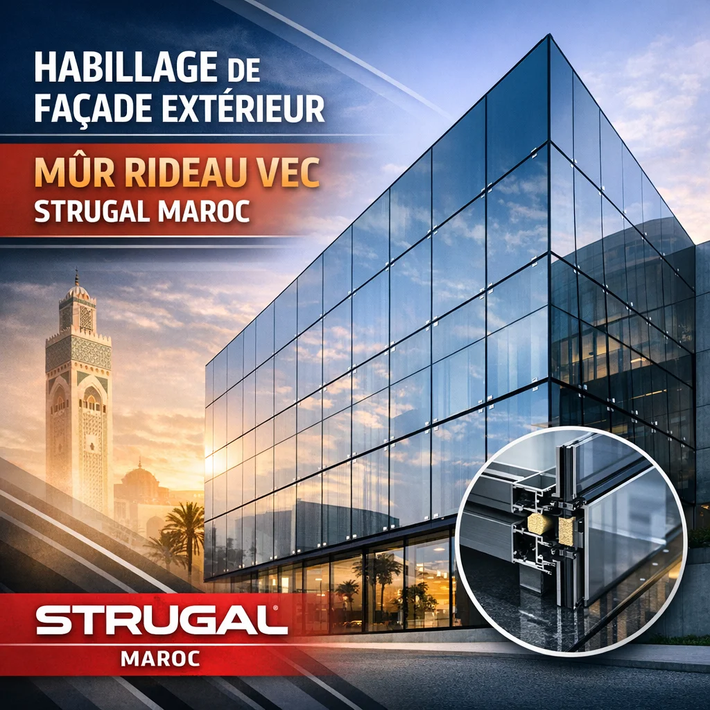 mûr rideau VEC Strugal Maroc